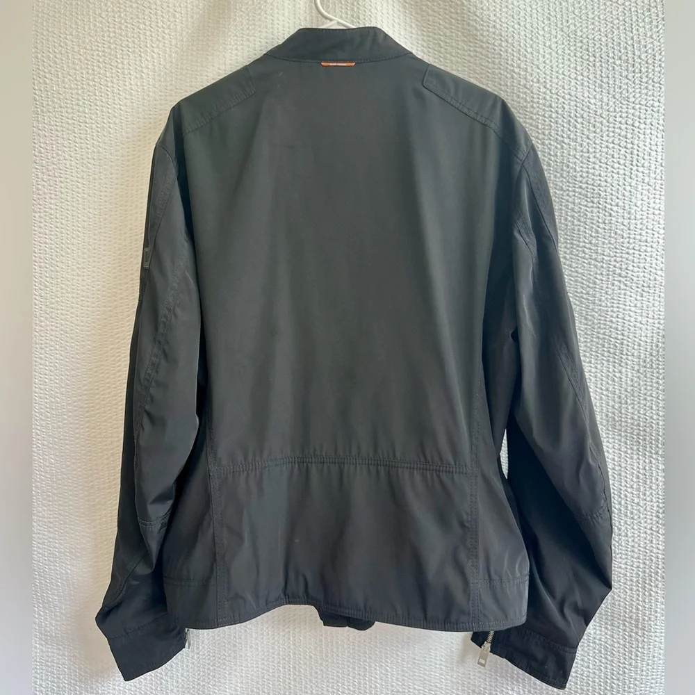 BOSS Orange Hugo Boss Men’s Black Full Zip Lightweight Jacket XL 46R Casual Zip